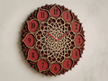 Reloj Mandala Multicapa Cortado con Láser #4 Arte de Pared – Diseño de Reloj Ornamental de 6 Capas | Decoración de Pared 3D | Archivos AI SVG DXF DWG