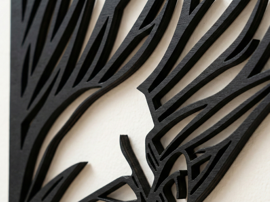 Arte Decorativo de Pared Anime para Corte Láser – Gohan SSJ2 | Flow-Line Art con Marco Negro | Archivos SVG AI DXF DWG