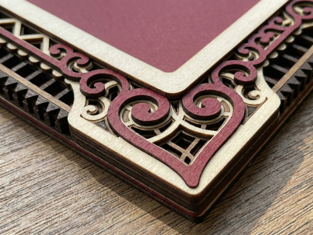 Marco de fotos multicapa cortado con láser #1 - Diseño de marco de 7 capas con soporte | Marco de mesa 3D | Archivos AI SVG DXF DWG