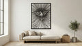 Laser Cut Religious Wall Art Decor The Holy Spirit Black Frame Flow-Line Art | Laser Cut File SVG AI