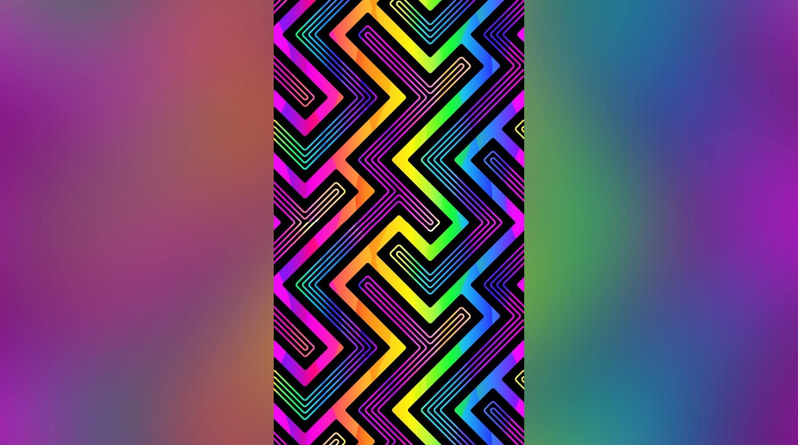 Laser Cut Pattern Wall Art Decor – Labyrinth | Flow-Line Art Black Frame | SVG AI DXF dwg Files
