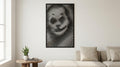 Laser Cut Abstract Wall Art Decor – The Joker | Flow-Line Art Black Frame | SVG AI DXF dwg Files