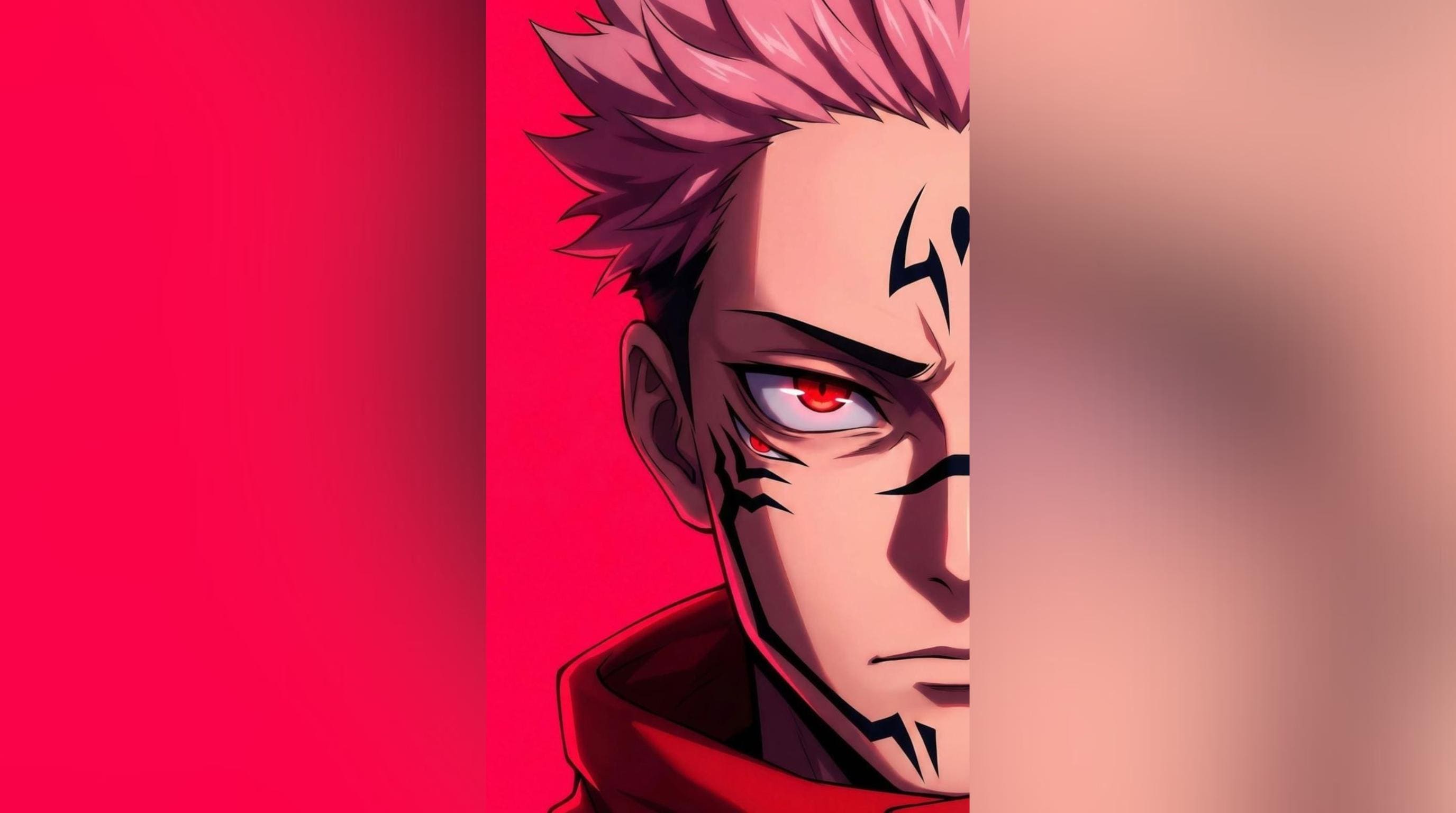 Laser Cut Anime Wall Art Decor – Sukuna | Flow-Line Art Black Frame | SVG AI DXF dwg Files