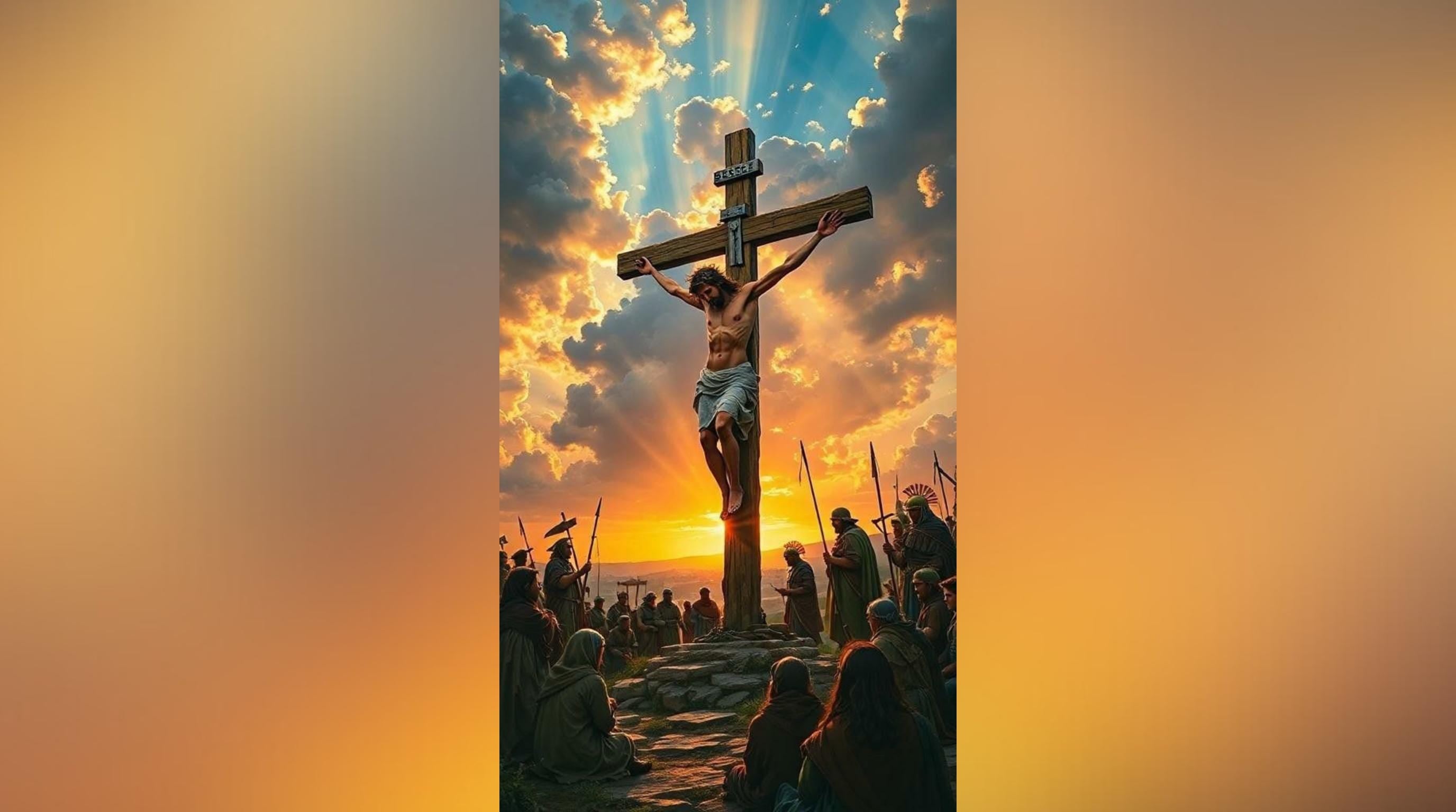 Laser Cut Religious Wall Art Decor The Crucified Christ Black Frame Flow-Line Art | Laser Cut File SVG AI and more