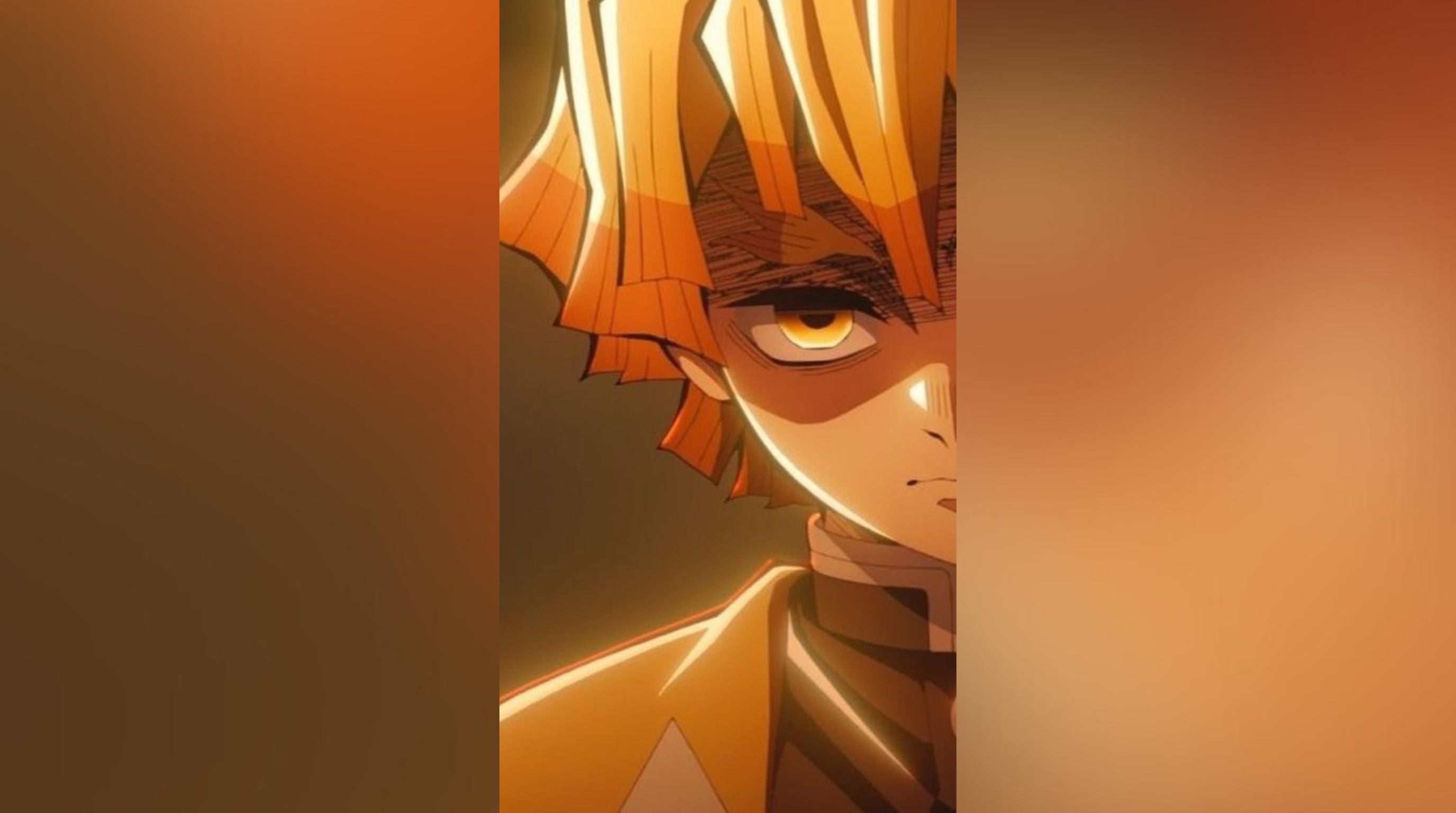 Laser Cut Anime Wall Art Decor – Zenitsu | Flow-Line Art Black Frame | SVG AI DXF dwg Files