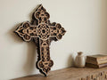 Laser Cut Multilayer Cross 3 Wall Art – 6 Layer Cross Design | 3D Wall Decor | AI SVG DXF dwg Files