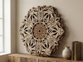 Laser Cut Multilayer Mandala 10 Wall Art – 6 Layer Mandala Design | 3D Wall Decor | AI SVG DXF dwg Files