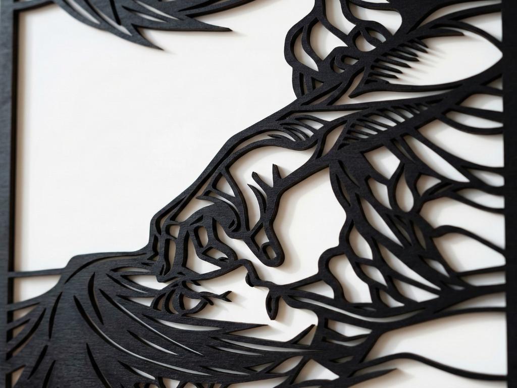 Laser Cut Anime Wall Art Decor – Sasuke and Itachi | Flow-Line Art Black Frame | SVG AI DXF dwg Files